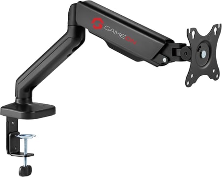 GO-5336 Tek Monitör Kolu, Gaz Yayı Destekli Ayarlanabilir Stand, 43 ila 81 cm Ekranlara Uygun, 9 KG Yük Kapasitesi, Kablo Yönetimi - Siyah