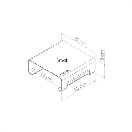 Prexua Riser Masaüstü Monitör Standı - Monitör Yükseltici (Gold, Small)