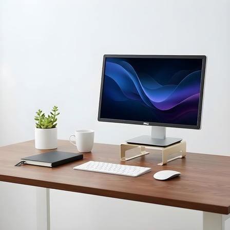Prexua Riser Masaüstü Monitör Standı - Monitör Yükseltici (Gold, Small)