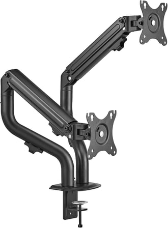 TM-71-C012 MEKANİK AMORTİSÖR DÜZ EKRAN 17"- 32" MAX 2X 8KG İKİLİ MONİTÖR KOLU