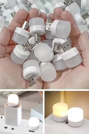 ® USB Mini Top LED 10’lu Aydınlatma Seti – Sıcak Renkli Gece Lambası, Enerji Tasarruflu Mikro LED Işıklar