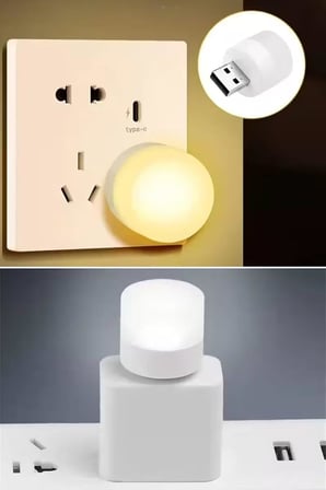 ® USB Mini Top LED 10’lu Aydınlatma Seti – Sıcak Renkli Gece Lambası, Enerji Tasarruflu Mikro LED Işıklar