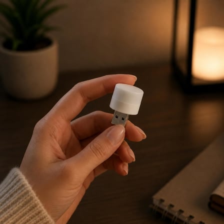 5 Adet Usb Mini Led Lamba, Beyaz Işık, Tak Çalıştır, Kompakt USB Aydınlatma