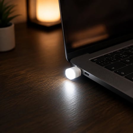 5 Adet Usb Mini Led Lamba, Beyaz Işık, Tak Çalıştır, Kompakt USB Aydınlatma