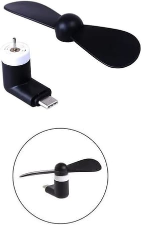 USB-C Fan Mini Soğutucu Type-C Telefon Tablet Powerbank için Pervane USB Vantilatör