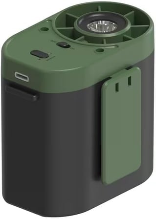 DF-92 Çok Fonksiyonlu Bele Takılan Mini Fan (Gri)