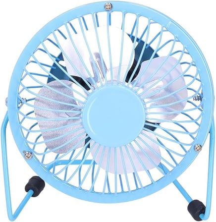 Masaüstü Metal USB Fan, 360 Derece Dönüş, 90 cm Kablo