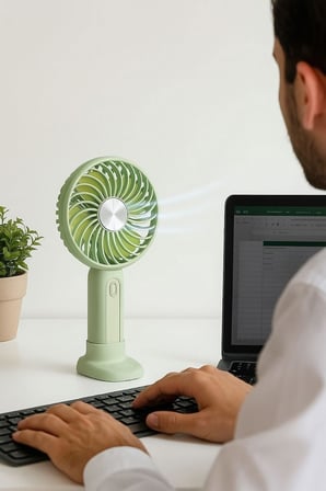 USB Şarjlı 3 Ayarlı Taşınabilir Masa Üstü Fan, PRA-12867537-1066