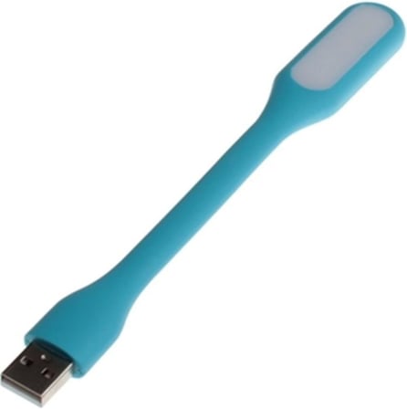 Esnek Taşınabilir Usb Led Işık Lamba Gece Lambası (2 Adet) Tüm Usb Girişleriyle Uyumlu 17Cm Mavi