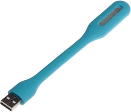 Esnek Taşınabilir Usb Led Işık Lamba Gece Lambası (2 Adet) Tüm Usb Girişleriyle Uyumlu 17Cm Mavi