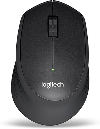 M330 Sessiz Kablosuz Mouse, Sağ Elle Kullanıma Uygun, 10 m Kullanım Mesafesi, 1.000 DPI Yüksek Hassasiyetli Optik İzleme, 18 Ay Pil Ömrü, Siyah