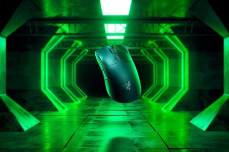 Viper V3 HyperSpeed - Kablosuz Esports Fare (Focus Pro 30K Optik Sensör, 280 saate kadar Pil, 2. Nesil Mekanik Fare Anahtarları, 4000 Hz Kablosuz Örnekleme Hızı) Siyah