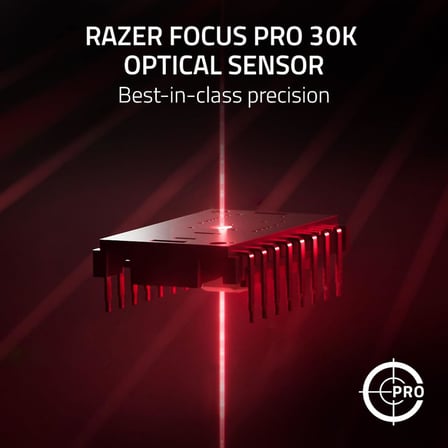 Viper V3 HyperSpeed - Kablosuz Esports Fare (Focus Pro 30K Optik Sensör, 280 saate kadar Pil, 2. Nesil Mekanik Fare Anahtarları, 4000 Hz Kablosuz Örnekleme Hızı) Siyah