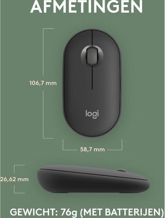 M350s Pebble Mouse 2 İnce Bluetooth Kablosuz Mouse, Taşınabilir, Hafif, Özelleştirilebilir Tuş, Sessiz Tıklama, Windows, macOS, iPadOS, Android, Chrome İşletim Sistemleri, Easy-Switch, Siyah