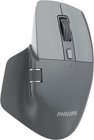 SPK7858 Bluetooth Kablosuz Çift Modlu 4000DPI 7 Tuşlu Optik Mouse Gri