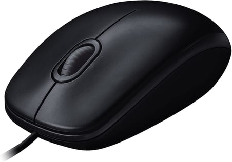 M90 USB Kablolu Mouse, PC, Mac, Dizüstü Bilgisayar ile Uyumlu, 1000 DPI Optik İzleme, Sağ ve Sol Elle Kullanıma Uygun, Siyah