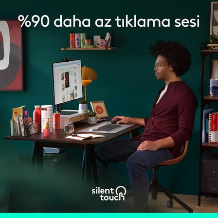 Signature M650 Kablosuz Mouse, Küçük ve Orta Boy Sağ El için, 4000 DPI, Sessiz, Bluetooth, Logi Bolt USB Alıcı, 24 Ay Pil Ömrü, Siyah