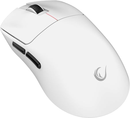 CLAX 60 Gram Kablosuz Ultra Hafif Şarjlı 3311 Sensor 24000 DPI 3311 Sensor Gaming Oyuncu Mouse (Beyaz)