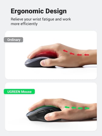 Dual Mode 2.4GHz Kablosuz ve Bluetooth 4000DPI Sessiz Optik Mouse