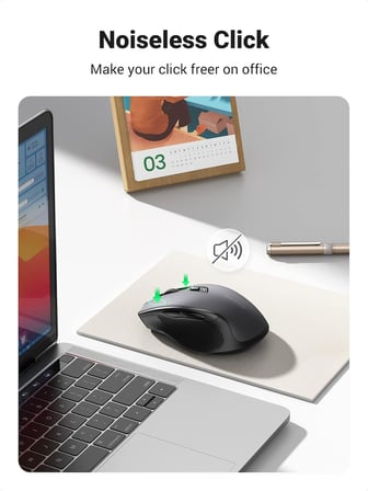 Dual Mode 2.4GHz Kablosuz ve Bluetooth 4000DPI Sessiz Optik Mouse