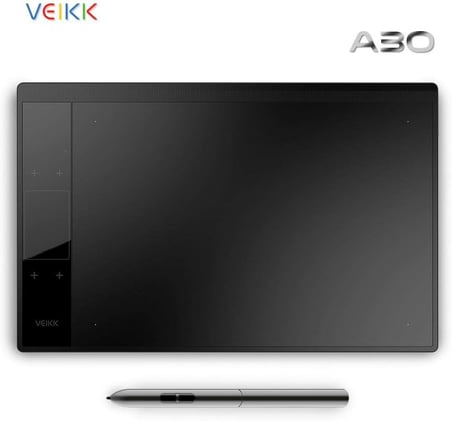 A30 V3 10x6" 16384 Yüksek Basınç Hassasiyetli Profesyonel 5080 LPI Grafik Tablet + Kalem