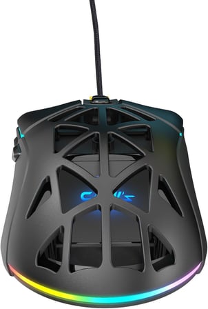 Nexus X1 12800 Dpi Makro Yazılımlı & Değiştirilebilir Kapaklı RGB Gaming Mouse - Siyah