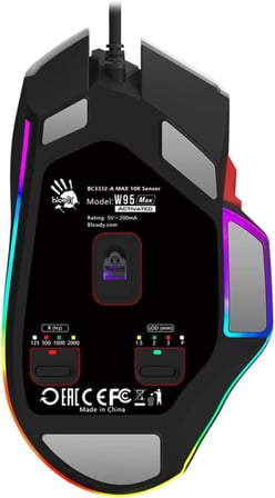 A4-Tech Bloody W95 Max 12K CPI Sports Naraka RGB Optik Gaming Mouse