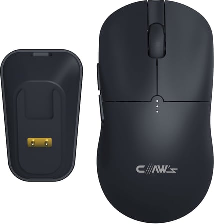 Rajin Blaze Çift Modlu Kablosuz 12000 Dpi Rgb Şarj Standlı & Makro Yazılımlı Kablosuz Gaming Mouse - Siyah (2.4 Ghz Kablosuz + Bluetooth)
