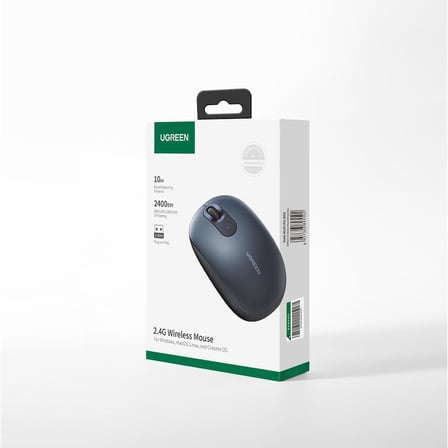 2400DPI 2.4Ghz Wireless Kablosuz Sessiz Mouse Yeşil