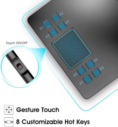 A50 10 x 6" Grafik Tablet