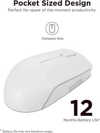 300 Kablosuz / Wireless Compact Mouse, Bulut Gri