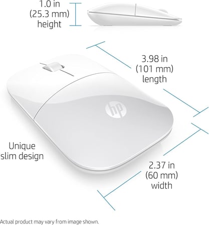 Z3700 White Wireless Mouse EURO