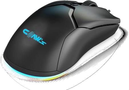 Cerberus PixArt PAW3519 Sensörlü 4200 Dpi Wide RGB Özel ABS Doku Kablolu Gaming Mouse - Siyah