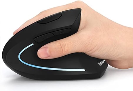 Dikey Ergonomik Kablosuz Mouse – Sessiz Tıklama, Bilek Dostu Tasarım, 2.4G USB Alıcılı, Ayarlanabilir DPI, Bilgisayar ve Laptop Uyumlu Ergonomik Mouse