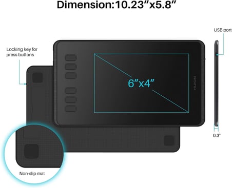 Inspiroy H640P Grafik Çizim Tableti