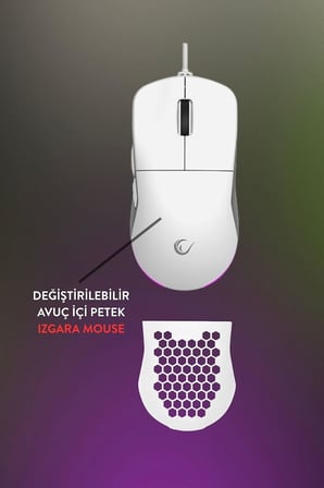 Gaming Oyuncu Klavye Mouse Set ECLIPSE Beyaz Usb RGB Aydınlatmalı Q Klavye
