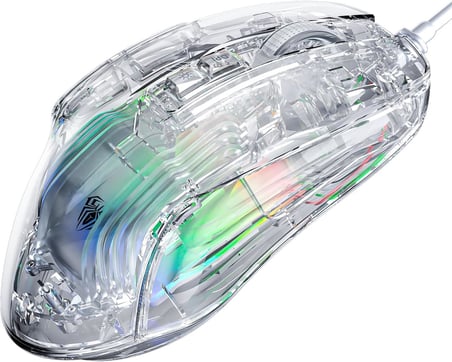 S80 7200DPI 7 Tuşlu RGB Şeffaf Optik Oyuncu Mouse