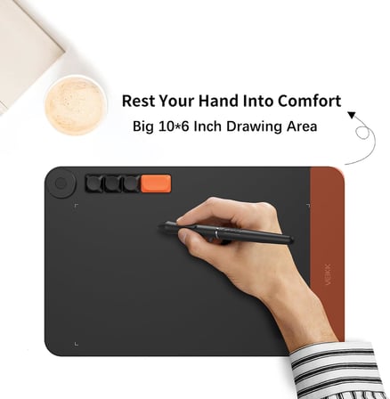 VO1060 10x6 4 Kısayol Tuşlu Sağ/Sol El Uyumlu Grafik Tablet+Kalem