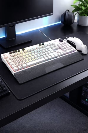 Gaming Oyuncu Klavye Mouse Set ECLIPSE Beyaz Usb RGB Aydınlatmalı Q Klavye