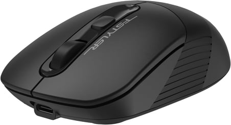 A4 Tech FG10CS Air2 Silent (Sessiz) 2.4Ghz Optik 2000Dpi Kablosuz Mouse | S.Grey | Şarj Edilebilir| 4 Kademe Çözünürlük | Air Çift Mod | Type-C Adaptör