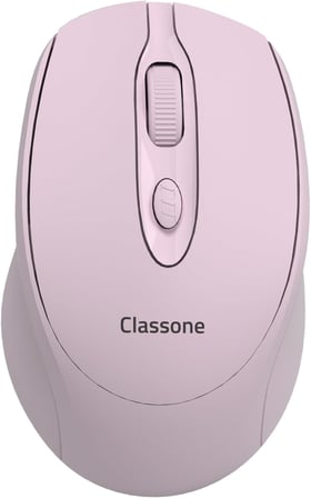 Classone CBT16 Bluetooth + 2.4 Ghz Şarj Edilebilir Kablosuz Mouse - Pembe