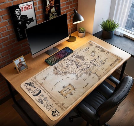 LOTR Yüzüklerin Efendisi Oyun Gaming Klavye Mouse Pad 80x40 cm