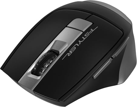 A4 Tech FB35S Silent (Sessiz) Bletooth & 2.4Ghz Optik 2000Dpi Kablosuz Mouse | Siyah/Gri | 4 Kademe Çözünürlük | 2 Adet Sol Buton | 4 Cihaza aynı anda Bağlanabilme
