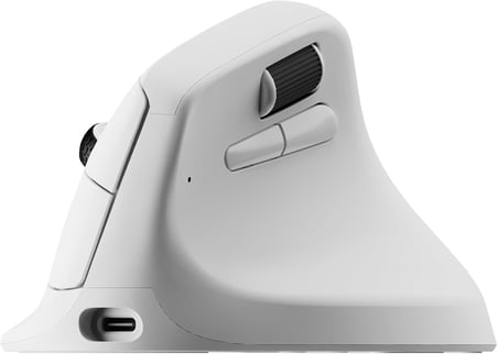 M5 Kablosuz Ergonomik Fare en iyi PixArt 3950 sensörüne sahip. 2.4 GHz, Bluetooth ve USB kablolu bağlantı(M5-A24)