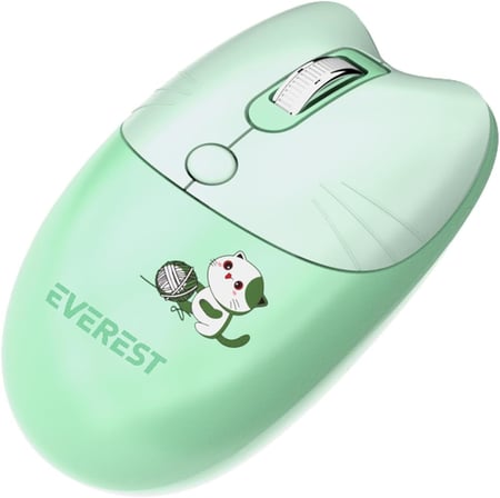KM-6283 CATTY Renkli Tuşlu Yeşil 2.4 ghz + BT Kablosuz Q Multimedia Klavye + Mouse + Pad Set