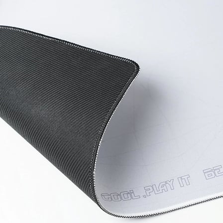 Gaming Mouse Pad 80x40, Kaymaz Tabanlı, Su Geçirmez ve Hassas Yüzeyli Oyuncu Mousepad (Beyaz)