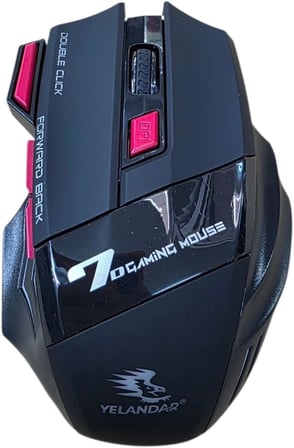 Kablosuz, Şarj Edilebilir 7 Tuşlu Oyuncu Bilgisayar Faresi (Q1) - Kablosuz Mouse, Q1 Gaming Mouse