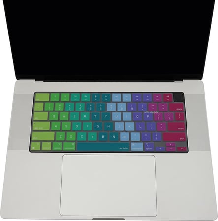 MacBook US İngilizce Klavye Koruyucu Amerikan Enter M1-M5 | A2681 A3113 A3240 A3449 A2941 A3241 A2442 A2779 A2992 A2485 A2991 | Keyboard Cover Touch ID Pembe Yeşil