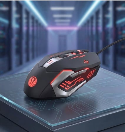 GMX7 RGB Gaming Mouse, 7 Tuşlu, Kablolu USB, Gökkuşağı LED Aydınlatmalı, Optik Oyuncu Mouse, Stalker Warrior Gri
