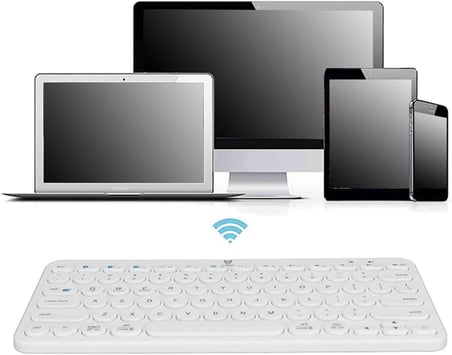 Bt-k95 Bluetooth Bağlantılı Taşınabilir Sessiz Slim Sessiz Klavye Beyaz Telefon Tablet Mac Uyumlu